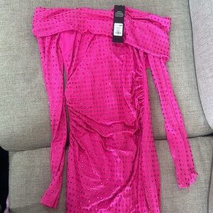 Pink Fashion Nova Dress (NEW)